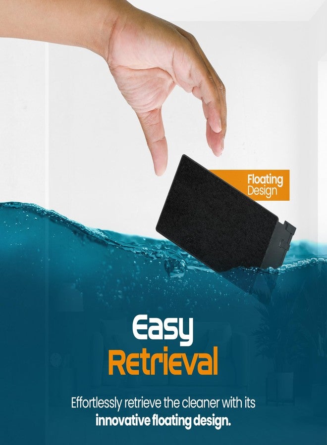 FL!PPER منظف أحواض السمك المغناطيسي القياسي العائم FLIPPER - 2 في 1 أداة تنظيف وكشط قابلة للطي، تصميم عائم مع مغناطيس قوي لتنظيف الطحالب والحطام على أحواض الزجاج والأكريليك حتى 1/2 بوصة (12 مم). - Image 5